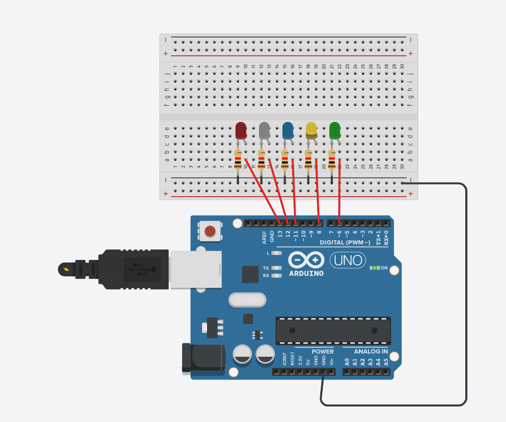 shit flexible Aptitude Multiple Blinking LED Arduino UNO | Hack The Developer